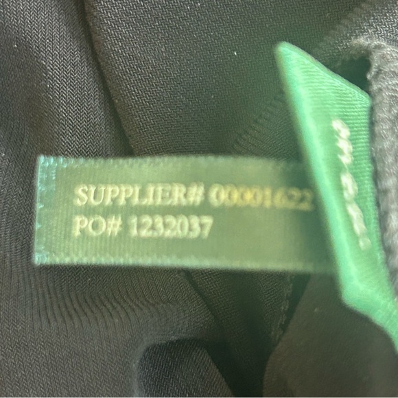 Lauren Ralph Lauren Black Draped Sheath Dress 12 Jersey Cocktail Party - Picture 7 of 7